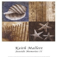 Seaside uspomene II by Keith Mallett Fini umjetnički poster Print Keith Mallett