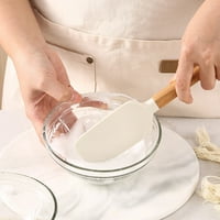 Fairnull silikonska lopatica drvena ručka otporna na toplinu otporna na hranu BPA besplatna perilica