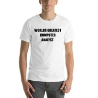 Najveći svjetski računalni analitičar kratkih rukava pamučna majica s nedefiniranim poklonima