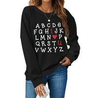 LastESso ženska modna pulover za pulover na vrhu majica okrugli vrat Redovne majice Tunike modne ženske