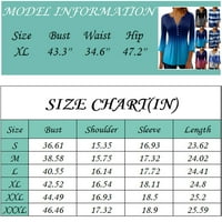 Bluze za žene obične tuničke ljetne vrhove Dressy Casual Bell kratki rukav V izrez Spring Bluze Chmora
