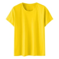 Bigersell Womens Tunic Tops Ženska modna košulja punog okruglog vrata kratka rukava bluza Labavi vrhovi