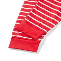 Peyakidsaa Božićni podudaranje Obiteljske pidžame Set Striped Pights Ispis pantalone za pantalone PJ