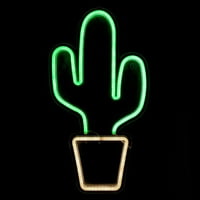 Northerlight Neon Stil Svijetli kaktus prozorski znak