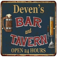 Deven's Green Bar & Tavern Rustic Sign Visoki sjaj Metal 208120047286
