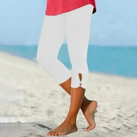 Capri gamaše za žene Dužina koljena Buttery Soft Stretch prozračne kratke tajice Yoga planinarske vježbe hlače