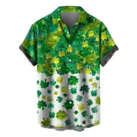 Lopecy-Sta Ženski bluze i vrhovi Ležerne prilike za rođendan Ženski Saint Patrick Ispisao jednokrevetna džepa košulja Ležerne prilike sa otvorenim tiskanim džepom košulje