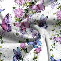 Ženska bluza Butterfly WorkFly Works Tops Crewneck Loose Ljetne košulje Plus Veličina Clearence Dressy
