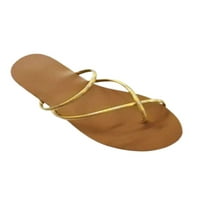 Colisha ženske flip flip flops strappljene slajdeze Ljetne ravne sandale plaže lagani klizički papuče