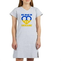Cafepress - Nema rata u Ukrajini Srčani mir Donbas Regio majica - Ženska noćna košulja