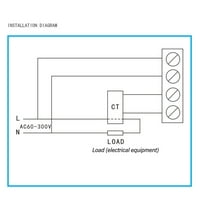 Multimetar, AC60-300V Brzi odgovor Multifunkcionalni široki raspon LCD ekran Kompaktni precizni izračun