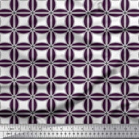 Siimoi svilena tkanina polukrug i kvadratna geometrijska tiskana tkanina sa širokim dvorištem