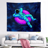 Astronaut tapisestrija tapiserija za tapisere za koledž, cool spaceman na fantasy univerzum planeti