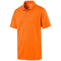 PUMA rotacijski stripe Golf Polo Vibrant Orange Muški medij