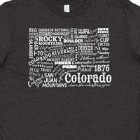 Inktastična Colorado Word salata - država obriši mlade majicu