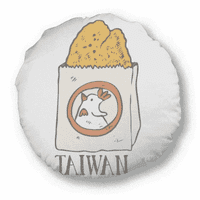 Snake Food Fried Piletina Taiwan Okrugli jastuk Jastuk Jastuk za uređenje