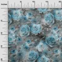 Onuone pamučni dres plava tkanina apstraktna cvjetna haljina materijal tkanina za ispis tkanina od dvorišta