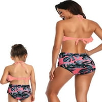 Porodični kupaći kostimi za kupaće majke kćeri Žene Kids Girl Bikini Set Beachwebywebruje kupaći kupaći
