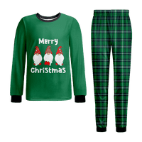 Porodica koja se podudara sa božićnim pidžamama Spavaće za spavanje Božićne veličine tiska za djecu i kućne ljubimce i hlače BodySuits Unise Pidžama