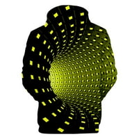 Yubnlvae pulover dukserice za muškarce unise muški 3D štampanje Creative okrugli vrat Ležerne prilike