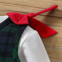 Ciycuit Toddler Girginge Outfit Dugi rukav pulover vrhove + izvezeni uzorak elk-a plaćeni ukupne suknje