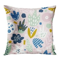 Ružičasti cvjetni floorski cvijeće Creative Design Plava metvica Sažetak za bebe jastučnice za jastuke