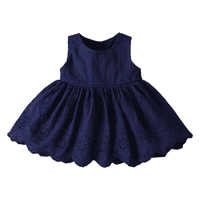 Hirigin Baby Girl Summer Ležerne opreme Solidna boja bez rukava od šuplje haljina