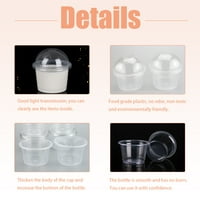Obriši plastične čaše sa poklopcima kupole od rupa, 8oz vruće hladne plastične čaše za jednokratnu upotrebu,