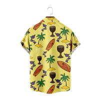 Ljetne crtane majice za muškarce 3D tiskane muške havajske majice plaža kratki rukav modni vrhovi majica,