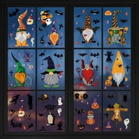 Listovi Halloween Prozor Dekor, GNOME naljepnice za zid