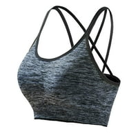 Sportski grudnjaci za žene Izmjenjive podstavljene donje rublje Workout Yoga Sport Donje rublje Black