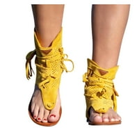 DpitySerensio Ženske djevojke Retro Flip Flops Bohemian Tassel Sandale Roman Beach Cipele Boots Ljetne