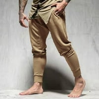 Zuwimk muške hlače opušteno fit, muški vitak fit fleper soft tech pant kaki, 4xl