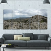 Dizajn Art 'Rocky Mountain Peak Panorama' Fotografski ispis na platnu