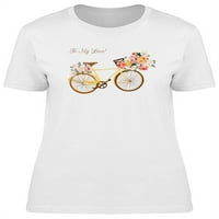 Bicikl do moje ljubavne majice žene -Image by shutterstock, ženska x-velika