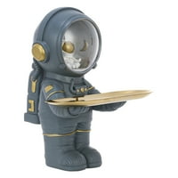 Tomfeel astronaut Držač metalna ladica astronaut skulptura za orah ukras za ulaznica kozmetika, sitnice