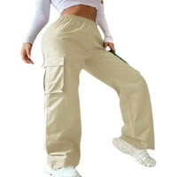 Aturuste Ženske teretne hlače Baggy nisko podizanje teretnih pantalona sa džepom Vintage Gothic Streetwear