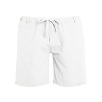 GENUISKIDS muškarci pamučne kratke hlače Summer Solid Boja visoke struke kratke hlače Sportska odjeća