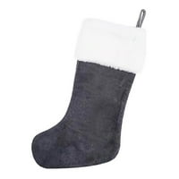 Zruodwans predstavljaju zalihe božićne čarape za pletenje Snowflake slova kapaciteta sa visećim konopom