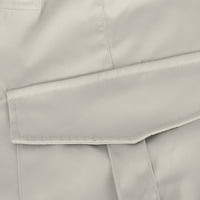 Pantalone za uštedu tereta za žene visoke stručne ležerne hlače Udobna baggy rastezljiva širina ulična