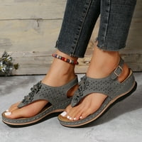 Sandale za žene Ergonomski dizajn klinast TOE Post ublažavaju FOOD umor Udobne funkcionalne cipele za
