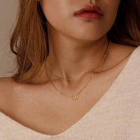 Slojevi ogrlice za žene Zlatne početne ogrlice za žene Djevojke Nakit Pokloni