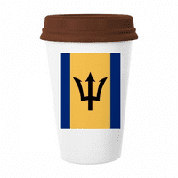 Barbados Nacionalna zastava Sjeverna Amerika Zemlja Šolica Kafa Pi za piće Kerac CEC CUP poklopac