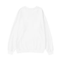 Košulje s dugim rukavima za žene Ispis grafičkih marama Bluze casual preveliki osnovni vrhovi pulover