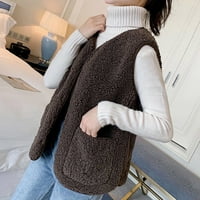 Caicj kaput stalak Samostojeći ženski dugi rukav otvoren prednji kardigan džemper lagani pleteni casual