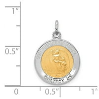 Sterling srebrna Vermeil Guardian Angel Medal
