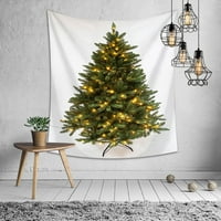 Zoiuytrg Božićno držište od ispisane velike tapiserije, viseće pokrivač za višekratnu upotrebu, božićni