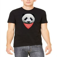 Muška bandana panda kt b crna majica mala crna