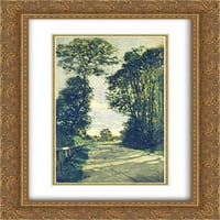 Claude Monet Matted Gold Ornate Frammed Art Print 'put do Farm Saint-Simeon'