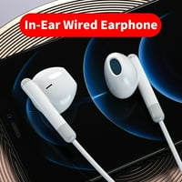Trgovinska žična slušalica Osjetljivi univerzalni tipa C stereo sportu u ušima za snimanje pjesama